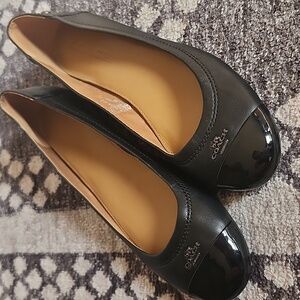 Coach Chelsea Black Ballet Flats Size 7